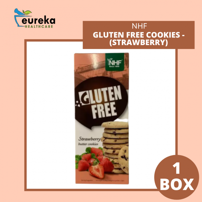 NHF GLUTEN FREE STRAWBERRY BUTTER COOKIES 180G